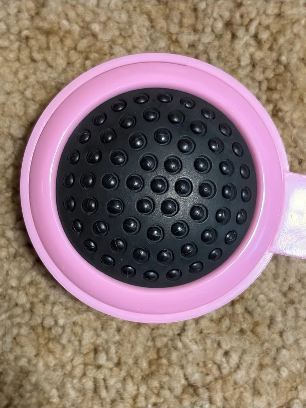 Rhinestone Compact Mirror and Brush